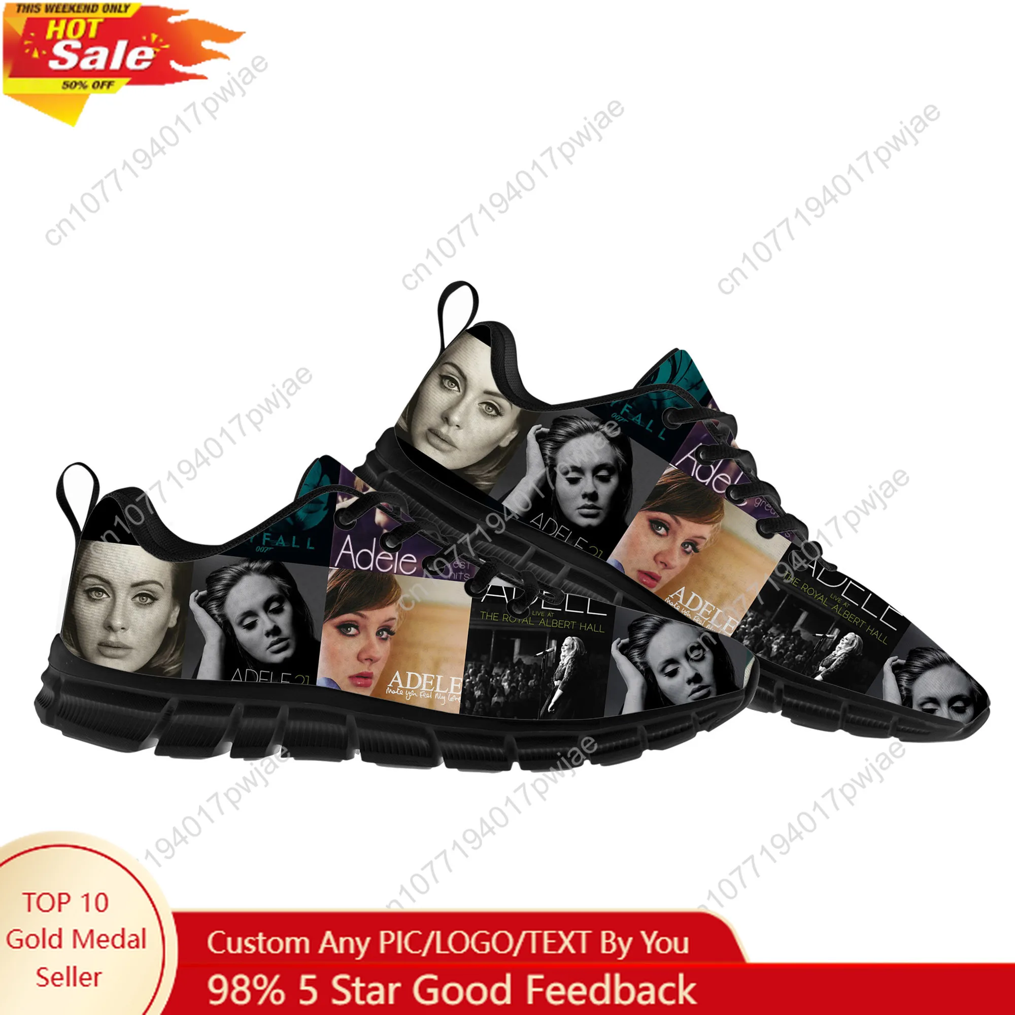 

Adele Singer Poster Sports Shoes Hot Pop Music Mens Womens Teenager Sneakers Lightweight Casual Hiking Sneaker Custom Built Shoe