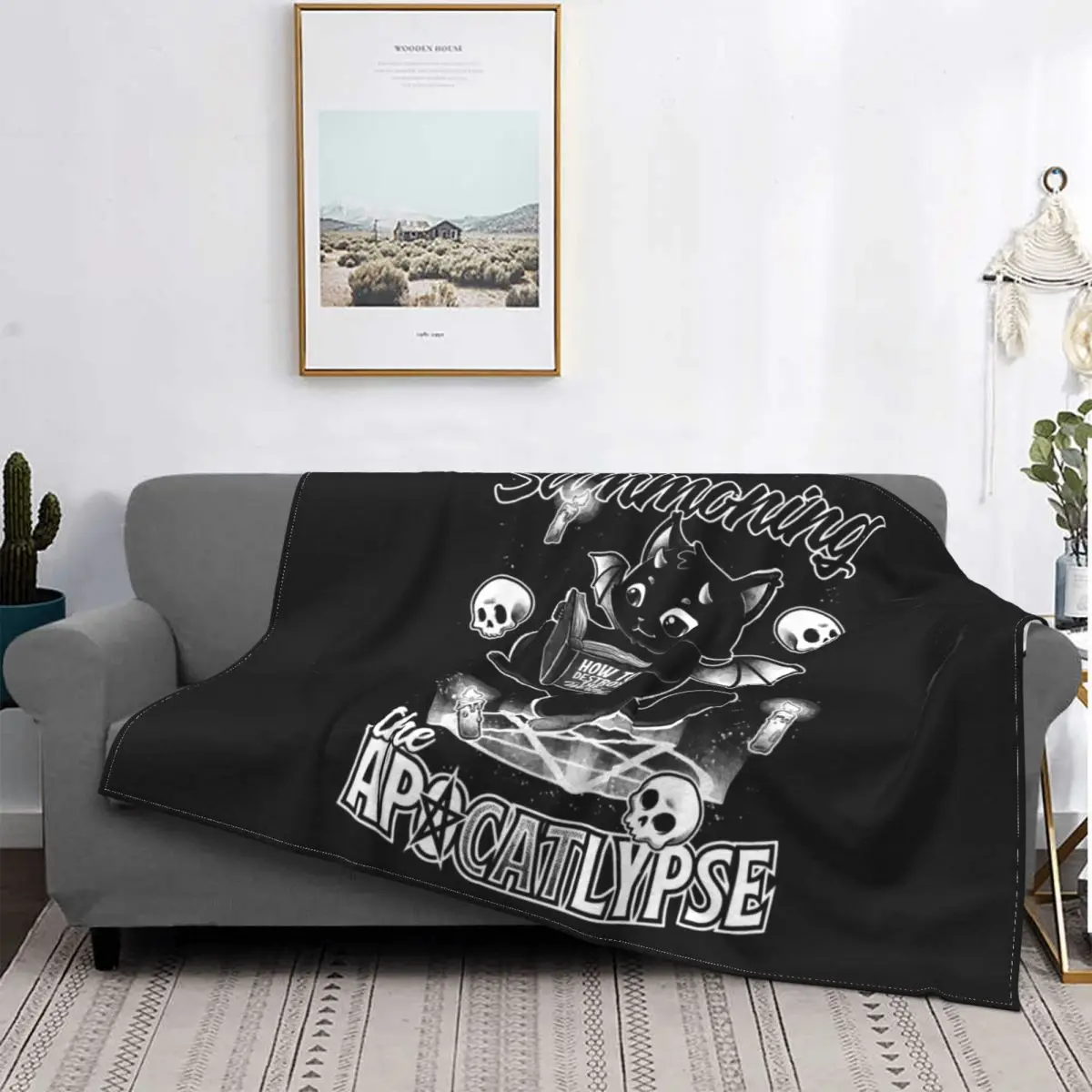 Apocalypse Cat Blanket A Cut And Agile Cat Fleece Flannel Autumn/Winter Breathable Ultra-Soft Throw Blankets For bed Bedspread