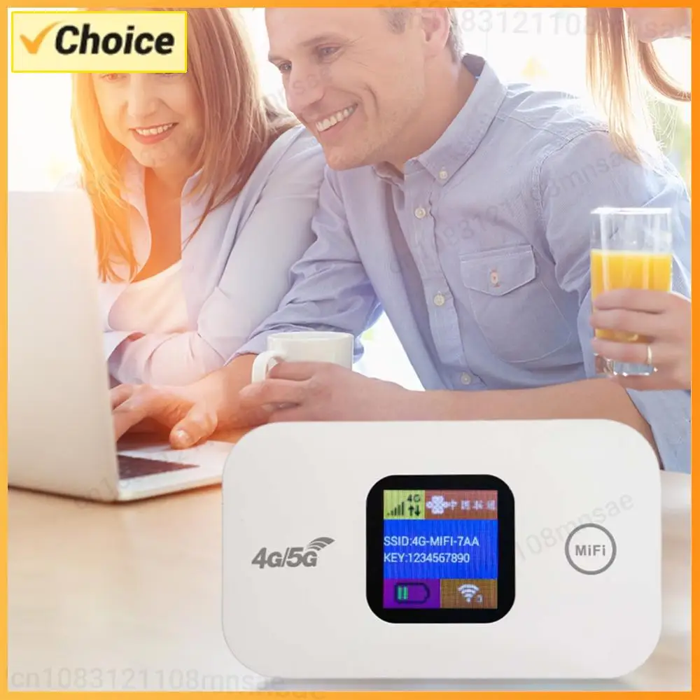 

4G LTE Portable Router 150Mbps Wireless Router Sim Card Slot Portable Network Hotspot Device 2100mAh Colorful LED Display