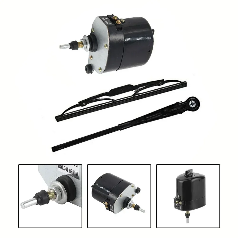 

12V Windscreen Wiper Motor Blade Wiper-Arm With Blades For Fishing-Boat Caravan Tractor Auto Accessories Power-Tools