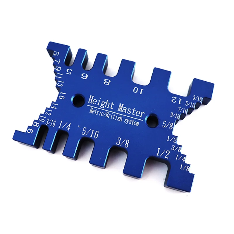 Dovetail Jig Woodworking Tenon Caliper Height Measuring Gauge Precision Metric Inch Card Carpentry Router Saw Table Machine Tool
