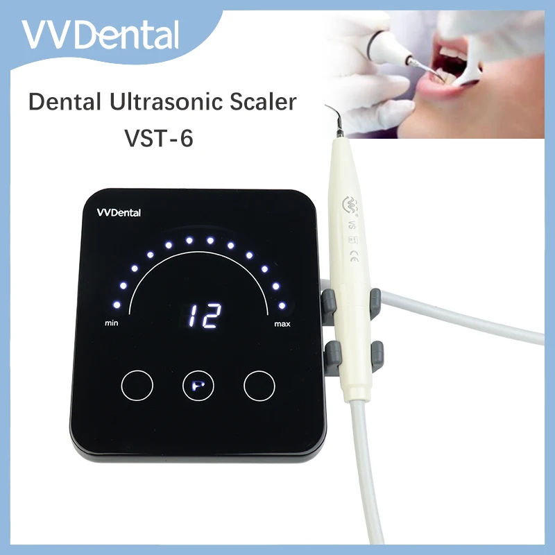 

VVDental Ultrasound Scaler With Handpiece and 5pcs Tips Remove Dental Plaque And Calculus Scaling Periodontics Endodontics Tools