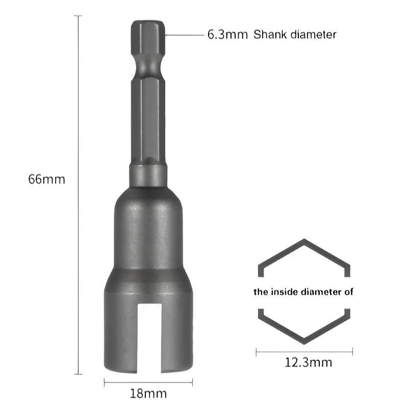 Power Wing Nut Driver Wing Nut Drill Bit Socket Wrench Tool 1/4\