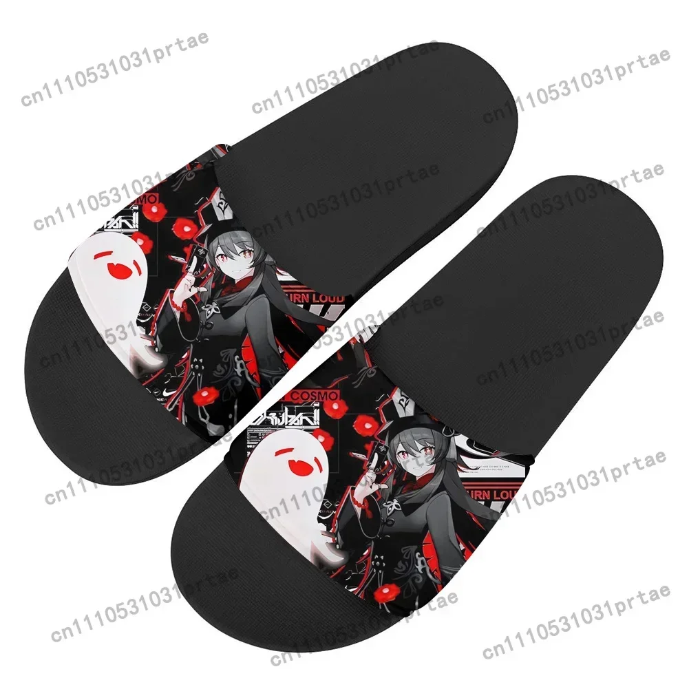 Genshin Impact Hu Tao Home Clog Mens Women Youth Boy Girl Sandals Shoes Tang Garden Custom Made Breathable Shoe Beach Hole