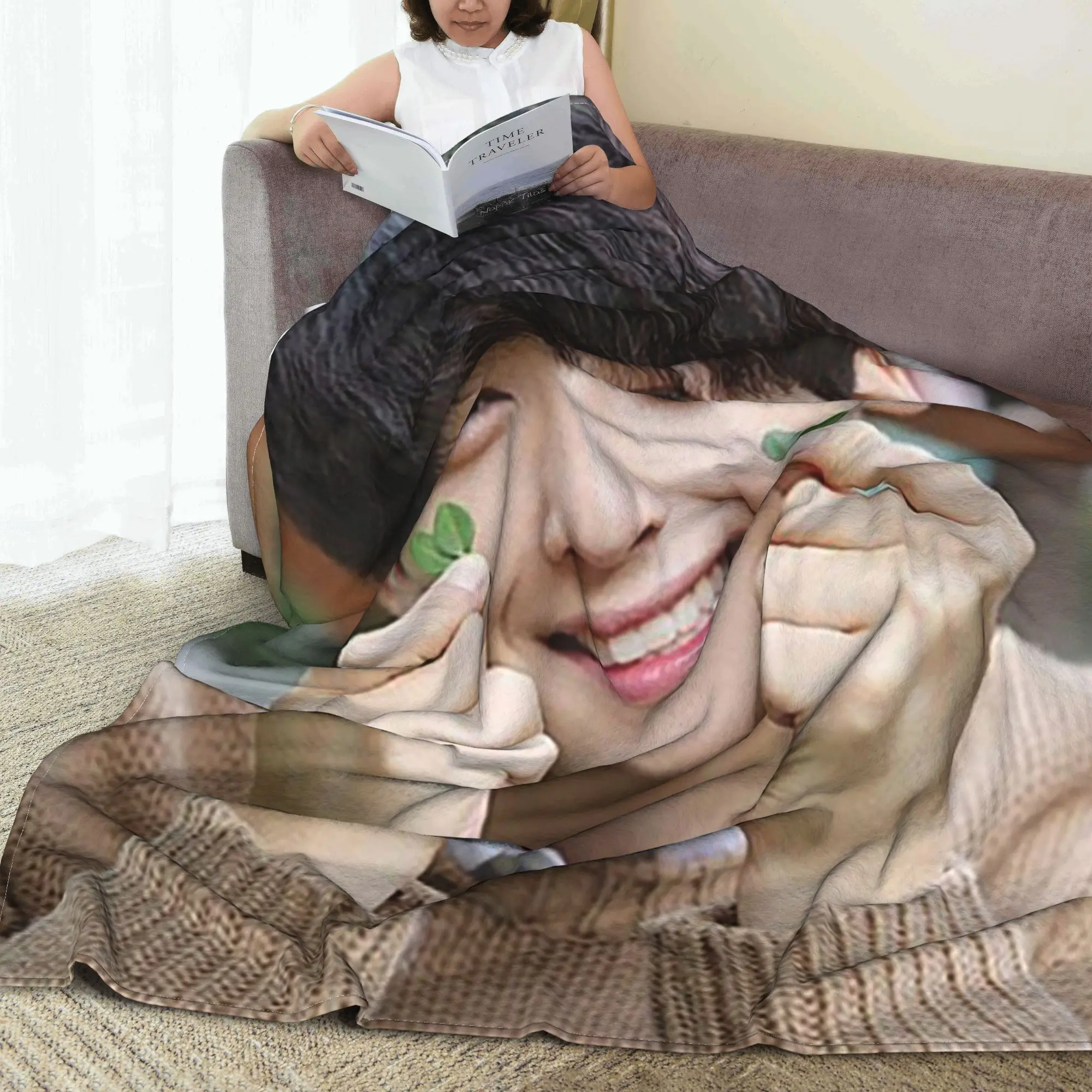 

Cha Eun Woo Blanket Breathable Flannel Sofa Throw Blanket for Couch Bedding Travel Throws Bedspread Quilt