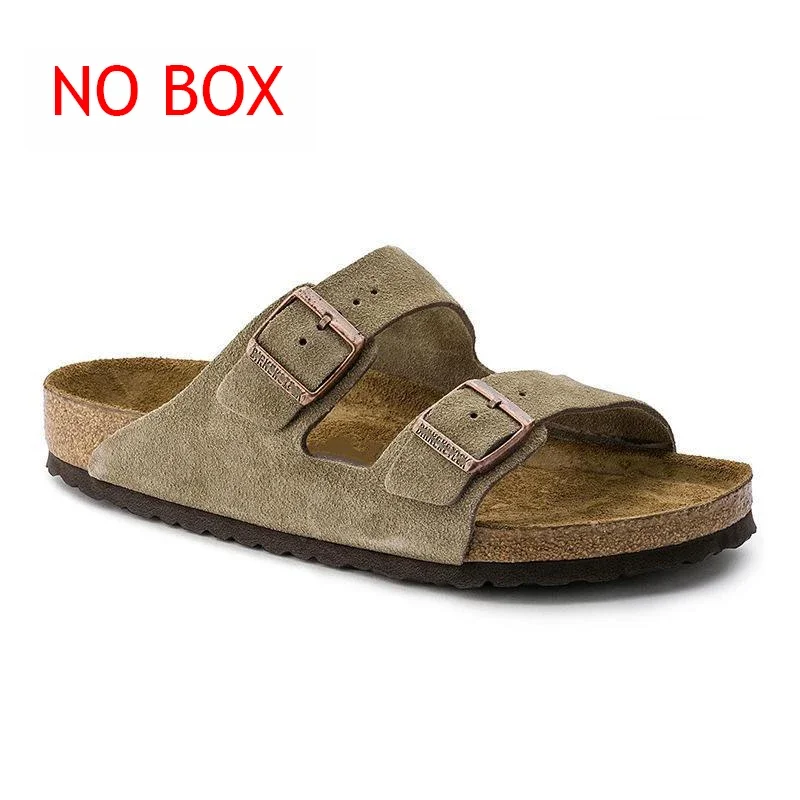 Birken-Zapatillas de corcho antideslizantes para hombre y mujer, chanclas de lujo con fondo interior, sandalias para la playa y el hogar