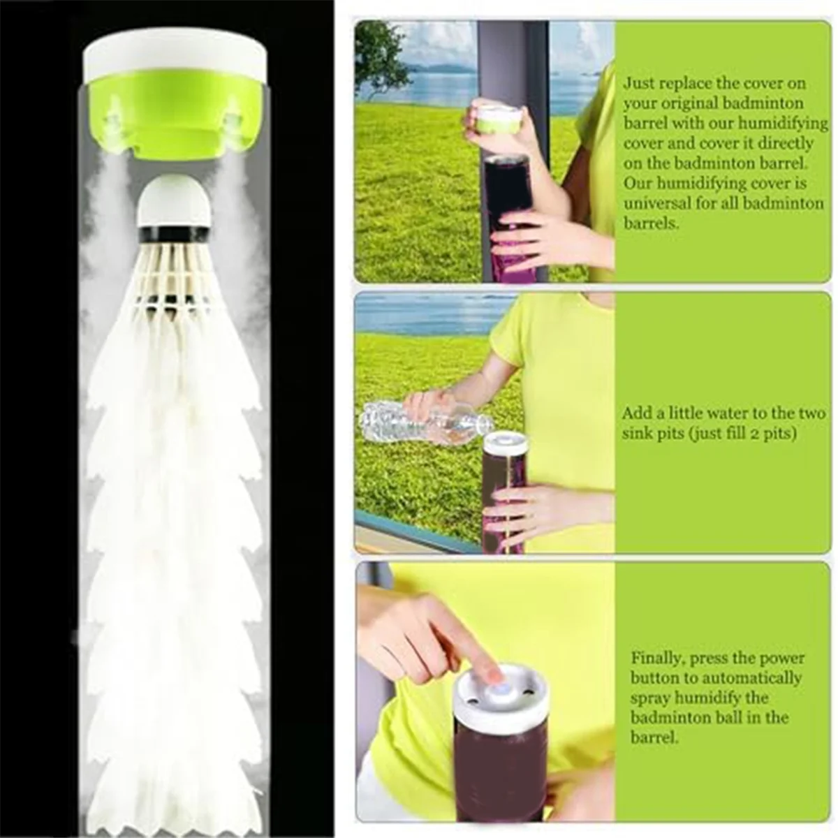 

Badminton humidifier Shuttlecock Humidifier, Badminton Humidifier, Keeps Humidity, Shuttlecocks Humidifier