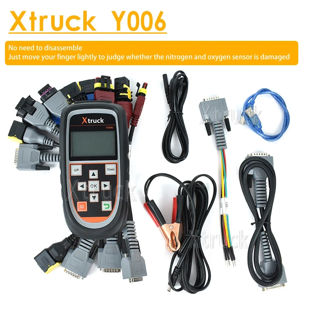 Xtruck Y006 Exhaust Temperature NOx Oxygen Sensor Detection for CAN Node Automatic Searching PK Y005 Diagnostic Tool