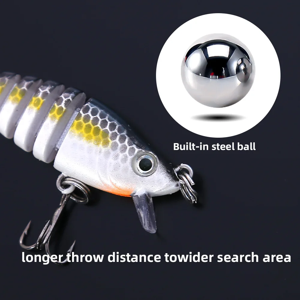 Billings Segment Tongue Plate Mehrteiliger Köder 5,5cm 4,5g Mehrteiliger Mikro-Bionik-Köder Hartköder für Salzwasser-Angeln – Detail 4