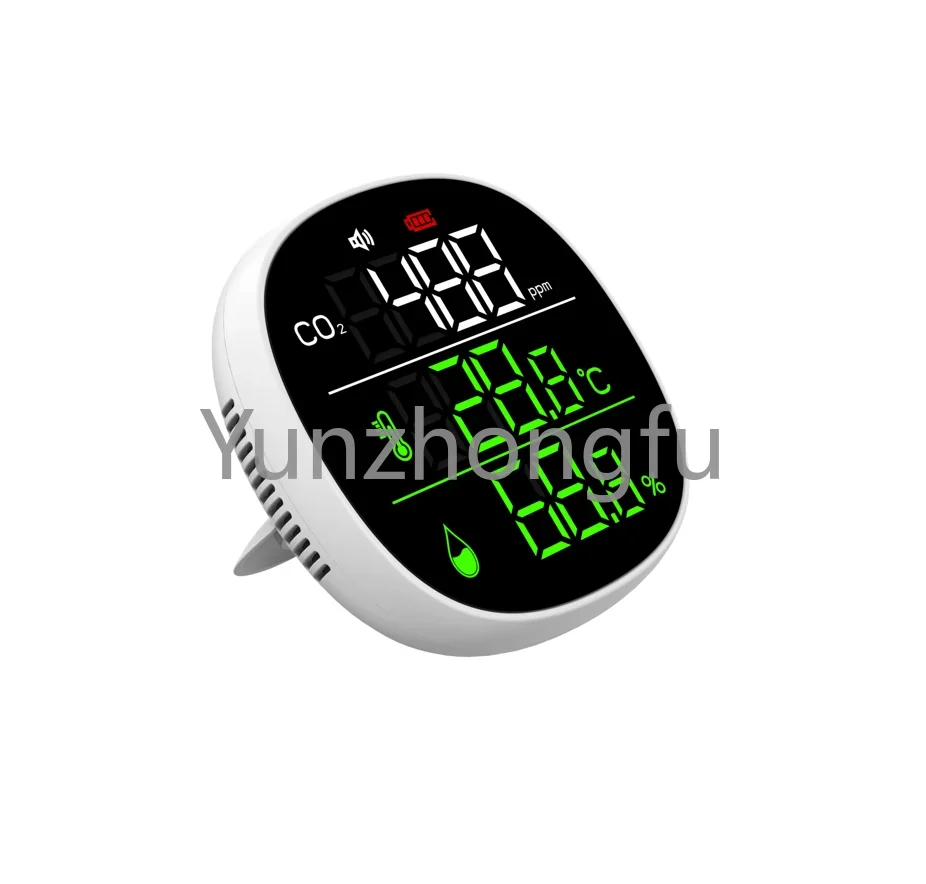 

Commercial CO2 Detector Sensor 400~5000ppm 2000mah Battery 3 in 1 Affordable Gas Analyzers