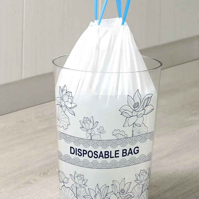 Drawstring garbage bag no tear with fragrance to remove odors Kitchen bathroom bathroom mouth garbage bag no tear extraction