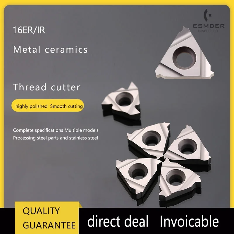 10PCS 16IR 16ER AG55 AG60 Threading blade 1.5ISO 2.0ISO 11W 14W carbide inserts CNC Lather cutter tool for Cermet