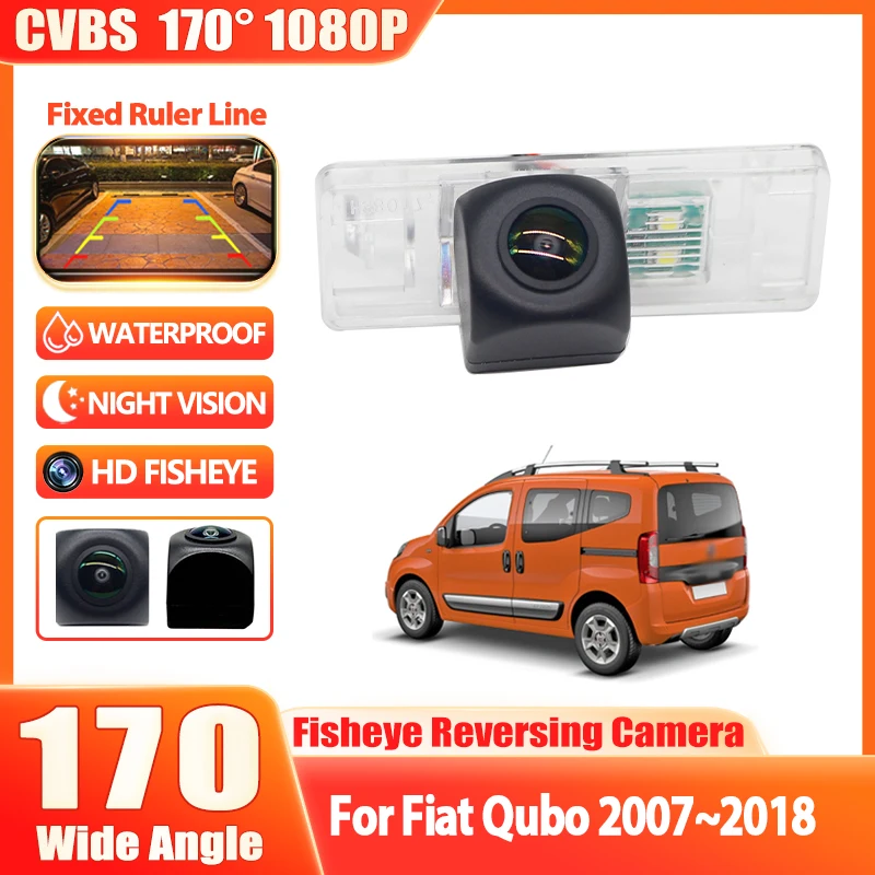 For Fiat Fiorino For Fiat Qubo 2007~2018 Vehicle Reverse Back up Parking Camera CCD Night Vision Auto Rear View Camera HD 170°