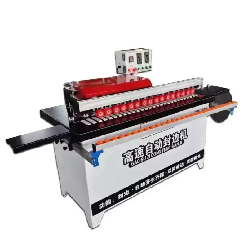 ST-802 curve straight edge bander manual edge banding woodworking based panels machinery