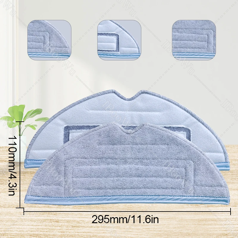 Cleaning Pads for Roborock S7 S7 Max S7 Maxv T7S T7S Plus G10 Vacuum Cleaner Accessories S7 Microfiber Clean Mop Clothes