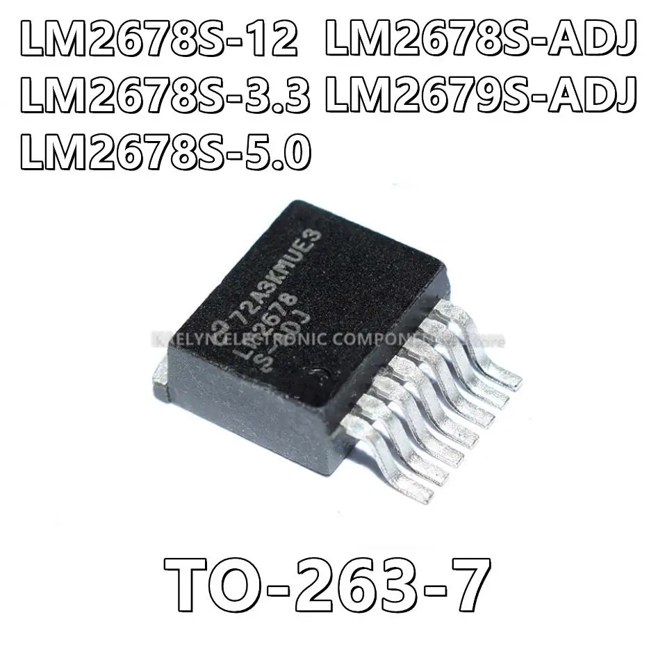 5Pcs/lot LM2678S-12 LM2678S-3.3 LM2678S-5.0 LM2678S-ADJ LM2678S LM2679S-ADJ LM2679S Buck Switching Regulator  TO-263-7