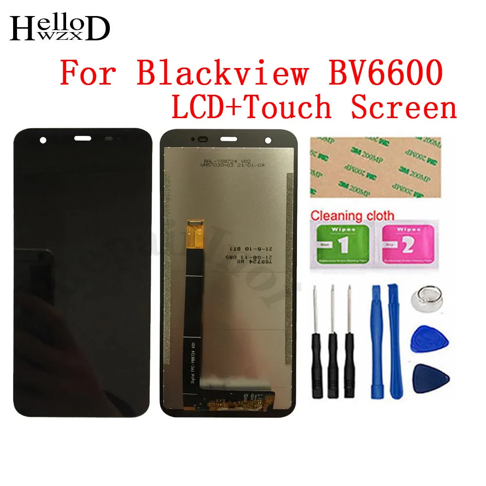 5.7inch Blackview BV6600 LCD Display+Touch Screen Digitizer Assembly 100%Original LCD+Touch Digitizer for BV6600 E BV6600 pro