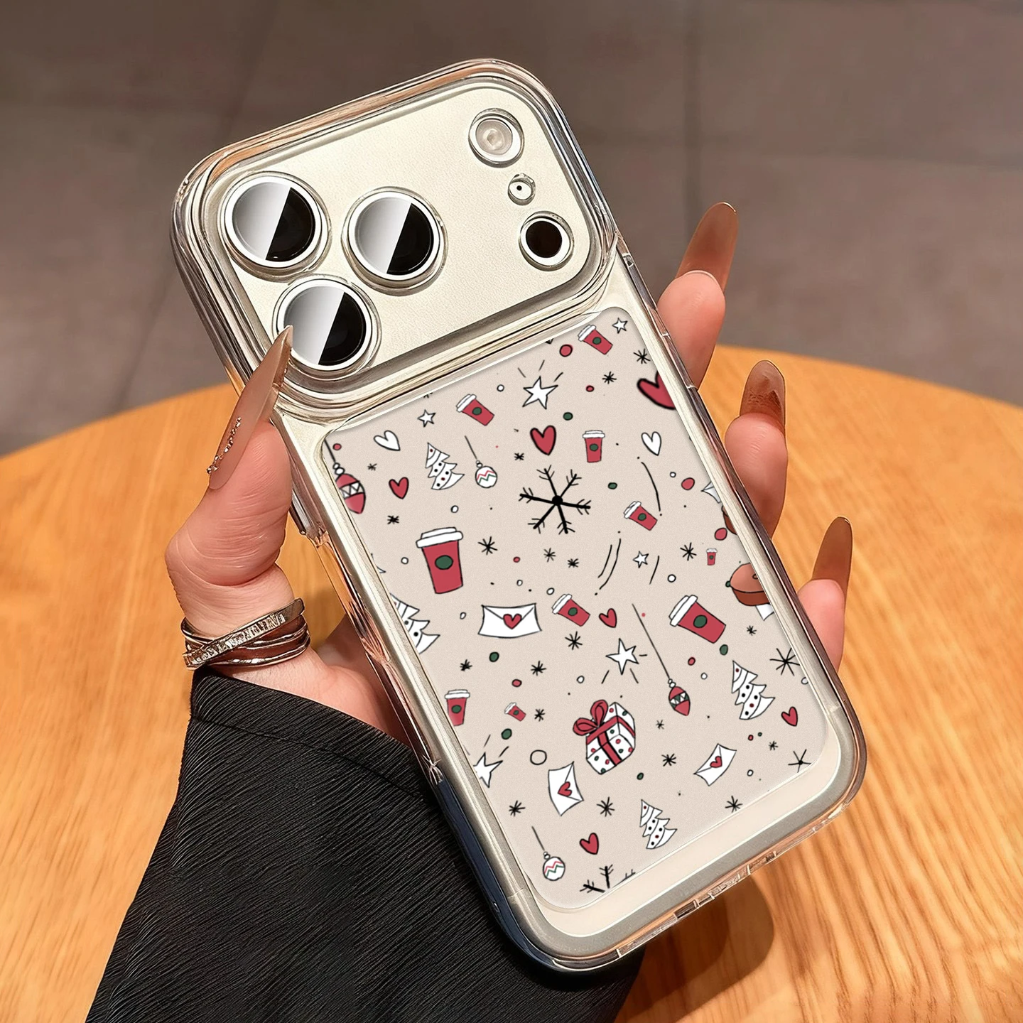 Warm Christmas Candy Gingerbread Phone Case For iPhone 17 16 15 Pro Max 15 14 13 12 XR X XS Max 7 8 Plus Shockproof Clear Cover
