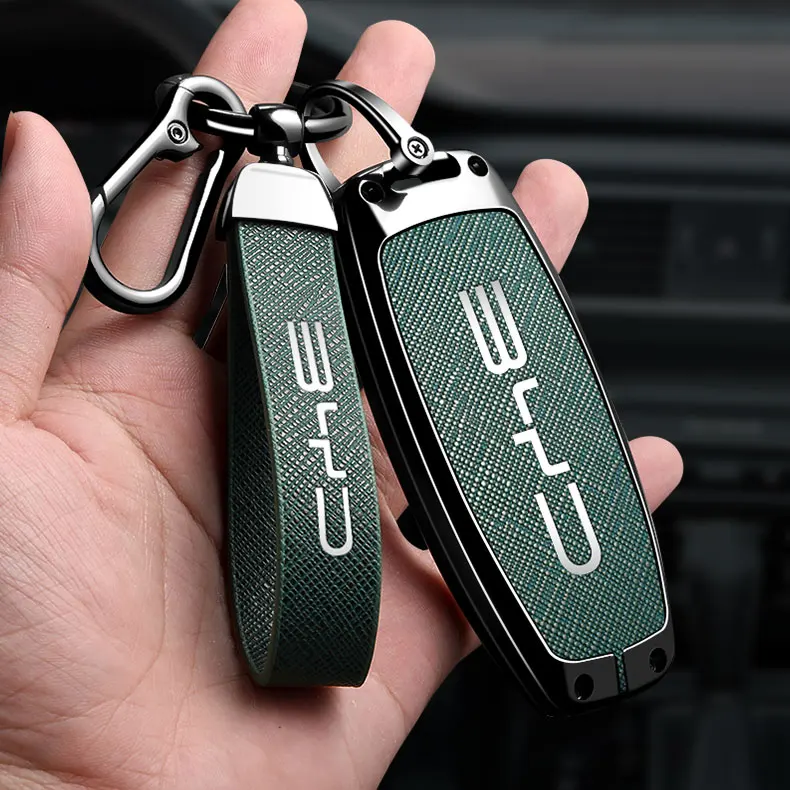 Autoschlüsselhülle für BYD Song Plus Pro gm-i 2022 2025 2026 Schlüsselanhänger Fernbedienung Schutzhülle Tasche Gehäuse Ringhalter – Detail 13