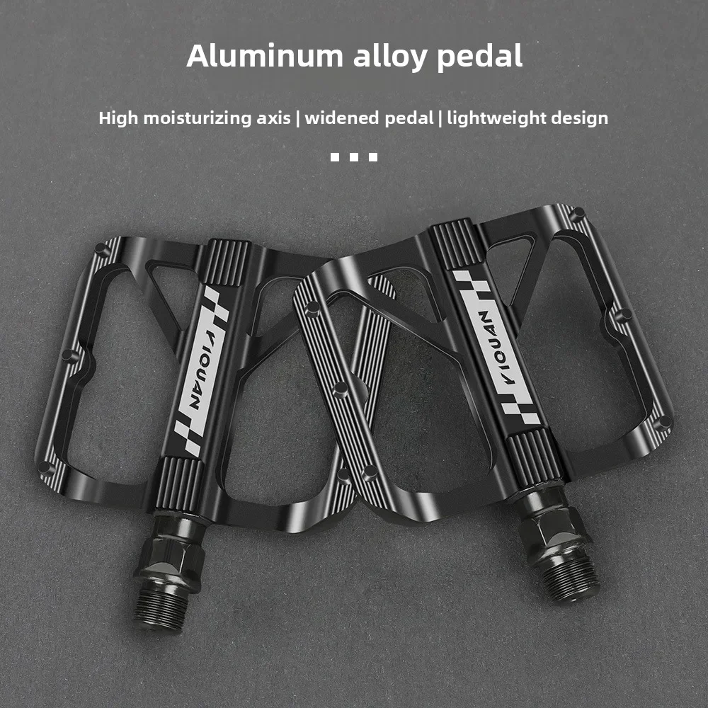 

ESLNF Bearing DU Bicycle Pedal Aluminum Alloy Anti Slip MTB Road Bike Pedal Widen Pedals Profession Bike Accessories