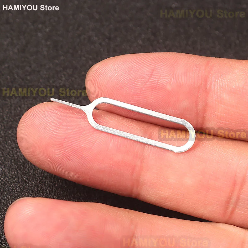 Herramienta de llave de Pin de expulsión de extracción de tarjeta Sim de acero inoxidable para IPhone Samsung XIAOMI HUAWEI OPPO VIVO para abrir Extractor de herramientas de aguja