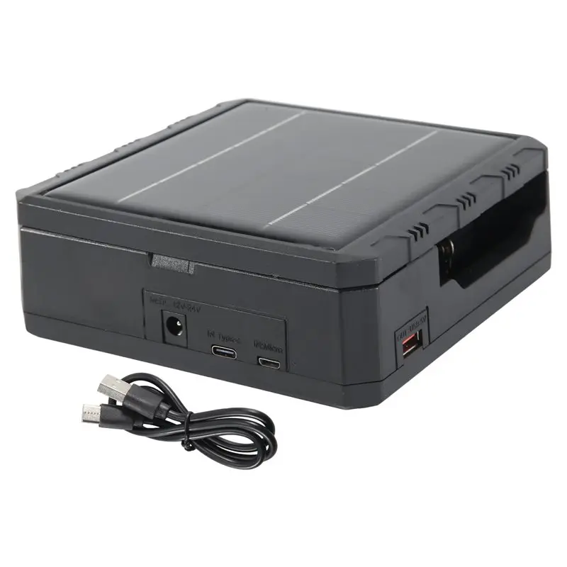 LLCS-18650 Solar Lithium Battery Smart Type-C Four-Slot Multi-Function Outdoor