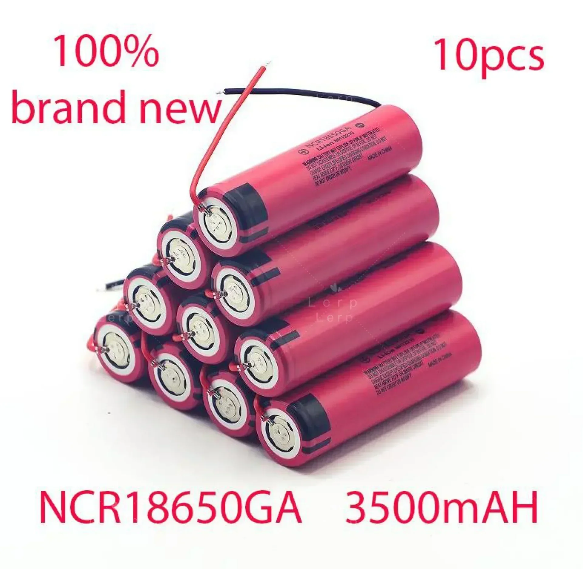 Original 18650 3.7V 3500mAh Lithium-Ion Rechargeable Battery with DIY Cable Included