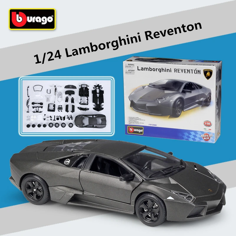 Bburago 1:24 Lamborghini Reventon Assembly Version Alloy Sports  Car Model Diecast Metal Toy Simulation Collection Children Gift