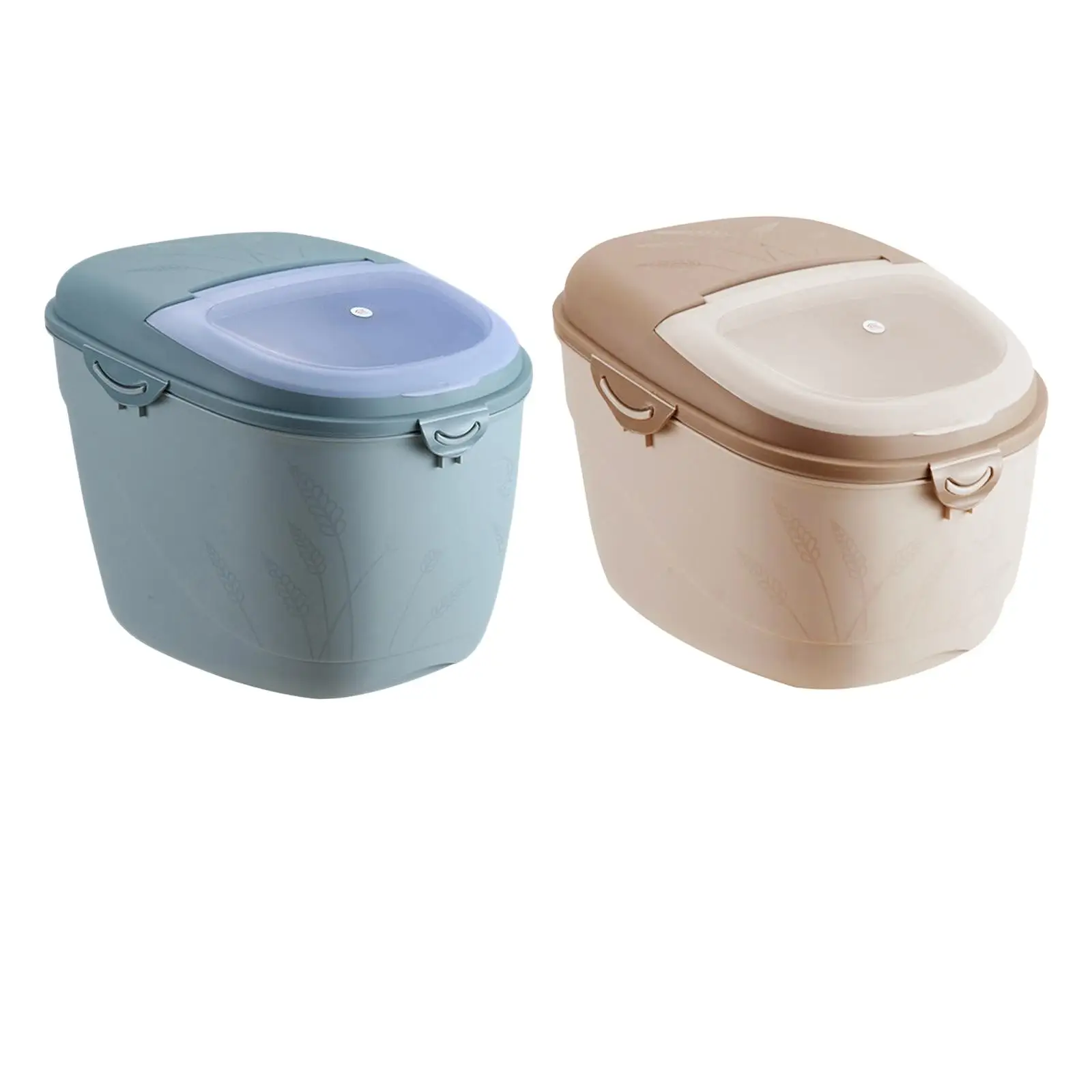 Recipiente de arroz, caixa de armazenamento de alimentos a granel de 10 kg com rodas, perfeito para alimentos secos, farinha, armazenamento de arroz