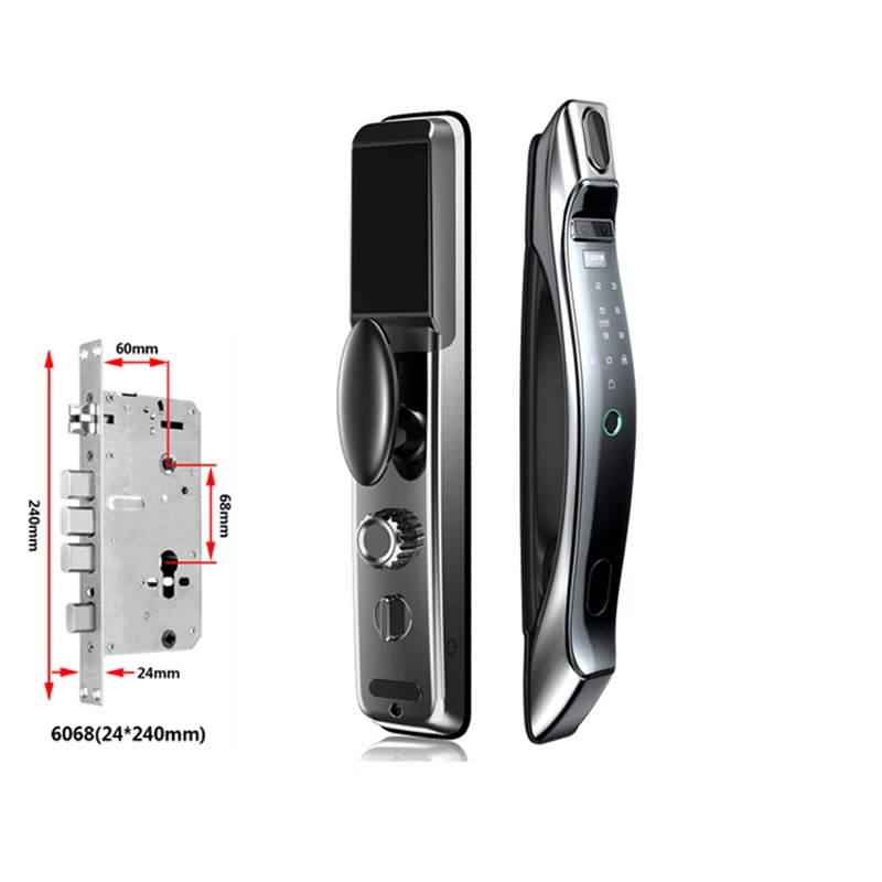 Smart Home Digital 3D Face Fingerprint Cat Eye Tuya Wifi Smart Locks for Outdoor with Wifi Camera