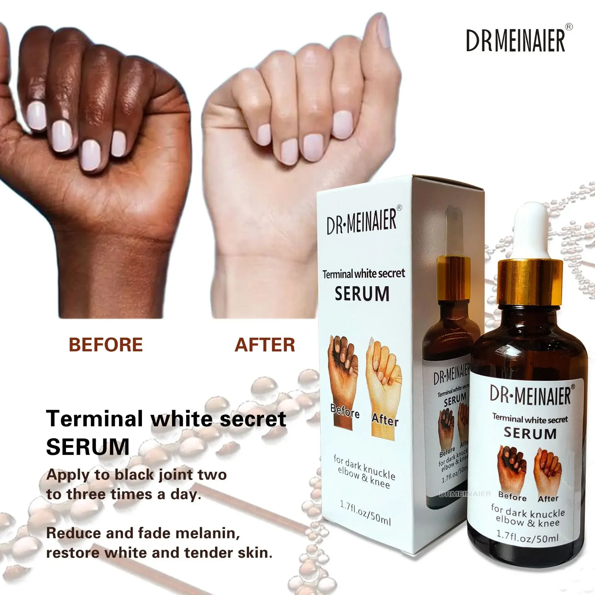 Darkening and brightening serum for hand and finger joints Whitening Serum