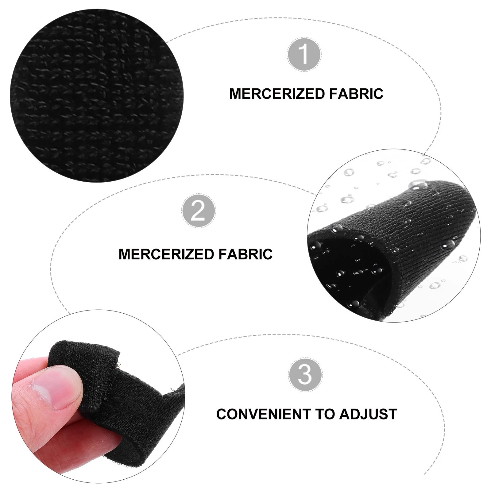 

2Pcs Durable Fishing Rod Belts Strong Viscosity Easy to Use Waterproof Scalable Accessories Professional Strap