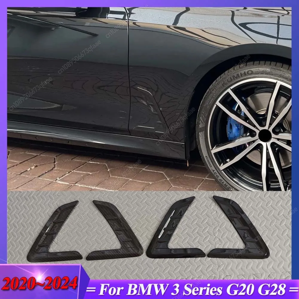 

For BMW 3 Series G20 G28 2020 2021 2022 2023 2024 Car Exterior Side Wing Fender Sticker Decoration Gloss Black Body Kits Tuning