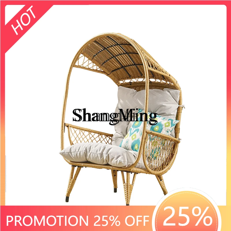 

ZYY Delicate Premium Balcony Leisure Table and Chair Outdoor Rattan Chair Outdoor Courtyard Lazy Garden Terrace Sofa Chair