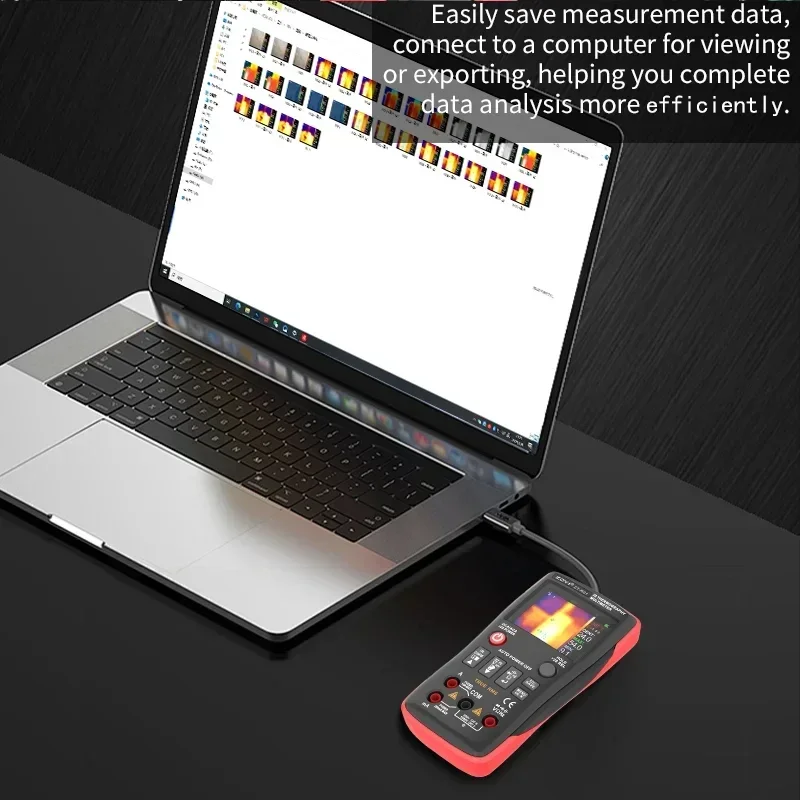 جهاز قياس رقمي متعدد 2 في 1 بسعر خاص لعام 2025 جهاز تصوير حراري عالي الدقة محمول XEAST راسم الذبذبات بزر الضغط للكهرباء