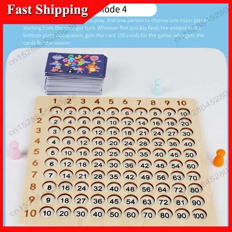 

-ABUB деревянная математическая игрушка 99, таблица умножения, учебные пособия по математике и арифметике для детей, подарки