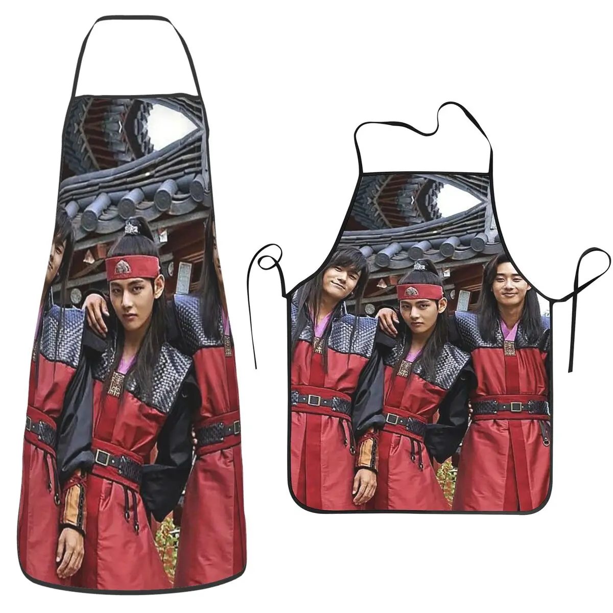 Delantal de cocina sin mangas Cast Of Hwarang TV, delantal de chef para limpieza de cocina, delantal unisex para pintar