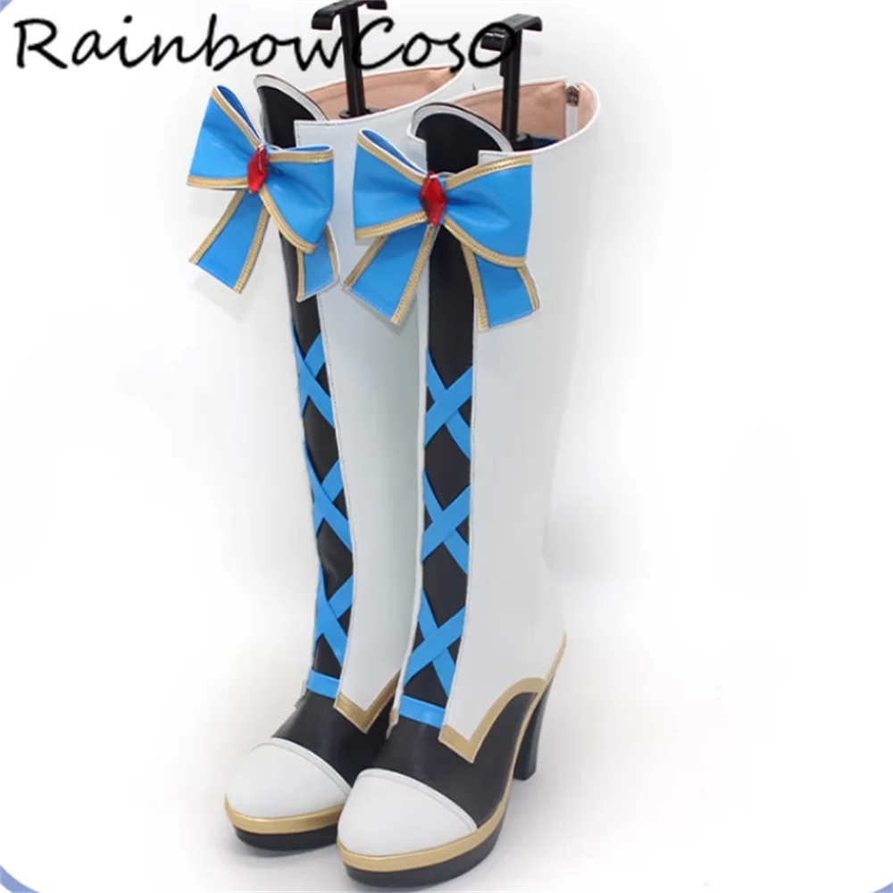 Oguri Cap Umamusume Pretty Derby Scarpe Cosplay Stivali Gioco Anime Party Halloween RainbowCos0 W5320
