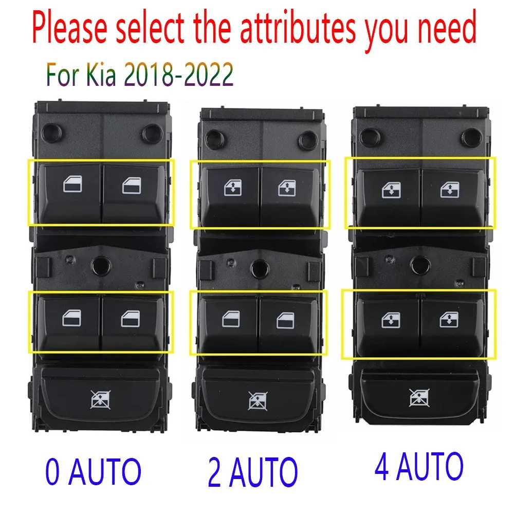 

For KIA CEED PROCEED XCEED CD 2018-2022 Front Left LHD Electric Power Master Window Switch Lifter Control Button Car Accessories