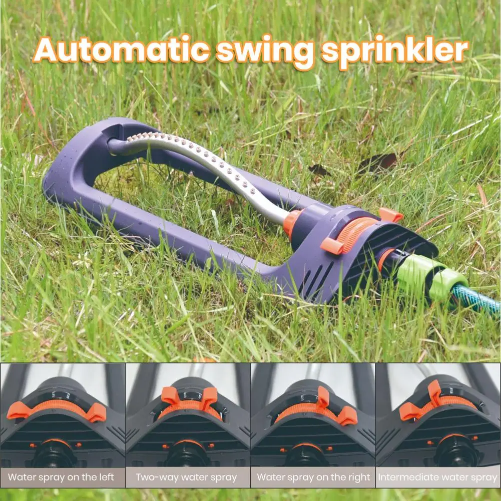 

Excellent Garden Sprinkler Easy to Install 19-hole Spout Automatic Water Irrigation Swing Lawn Sprinkler Plant-Watering