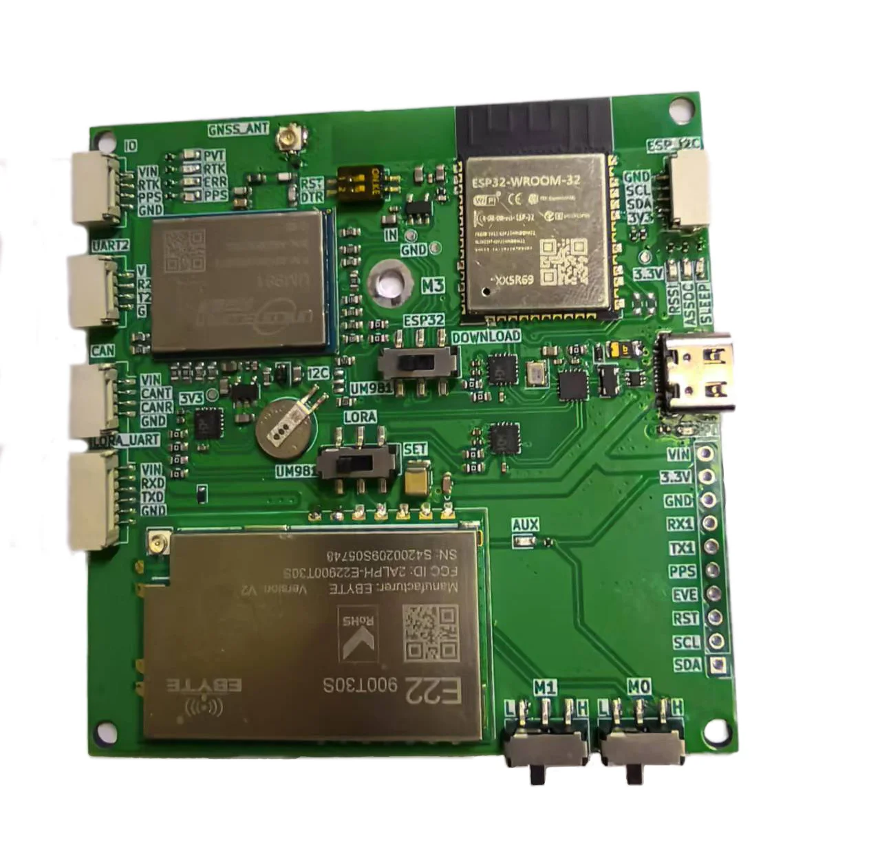 high precision RTK customized product unicore UM981&ESP32 IMU Inclination compensation unmanned mower navigation module