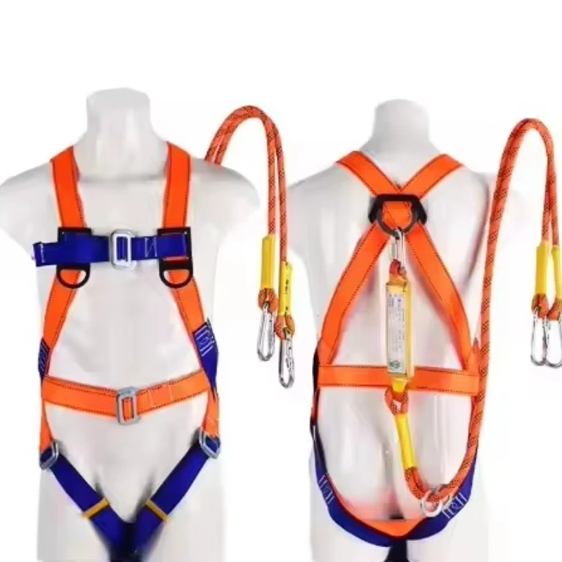 

Adjustable back side d-loop grommet wiring harness whole body electrical safety belt fall and life protection products