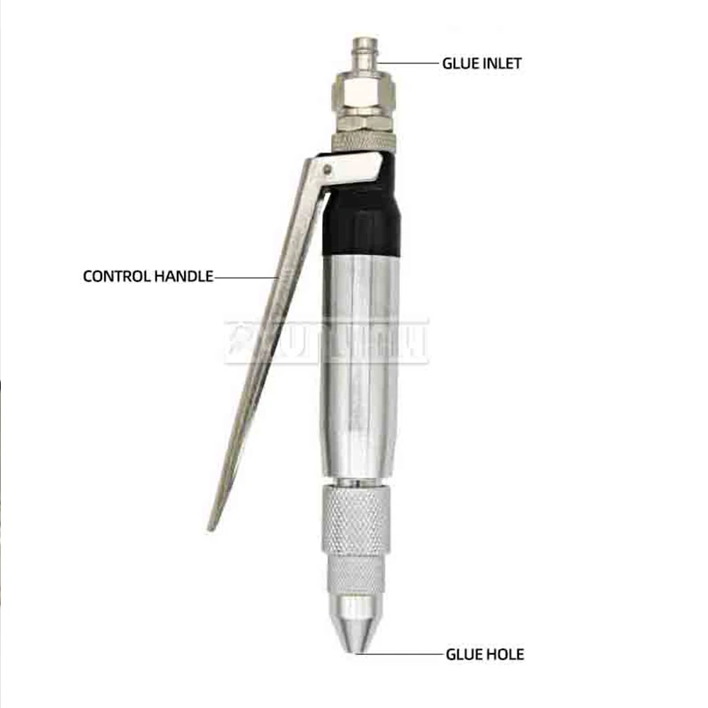 Hand-controlled single-liquid glue gun thimble type small flow dispensing valve filling tool low viscosity dispensing valve