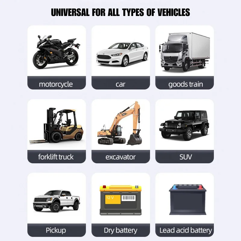 شاحن بطارية عالمي 12 فولت/24 فولت لسيارة دراجة نارية - نبض ذكي شحن سريع إصلاح نبض السيارات شاشة الكريستال السائل 600A الذروة #5