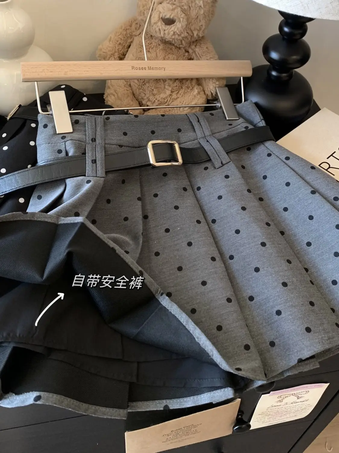 Polka Dot Mini Skirts Womens 2026 Spring Japanese School Pleated Skirts High Waist Kawaii Uniform Harajuku Cute Skirt