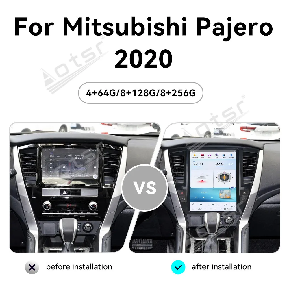 Android 13 Car Radio Video Player For MITSUBISHI PAJERO Sport 2020+ GPS Navigation Multimedia Screen 5G WIFI Carplay Head Unit