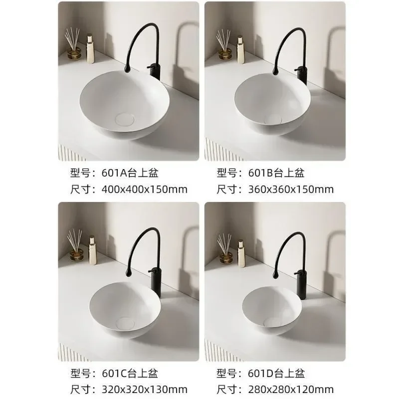 Small size art wash basin, super small balcony basin, ceramic apartment mini designer model