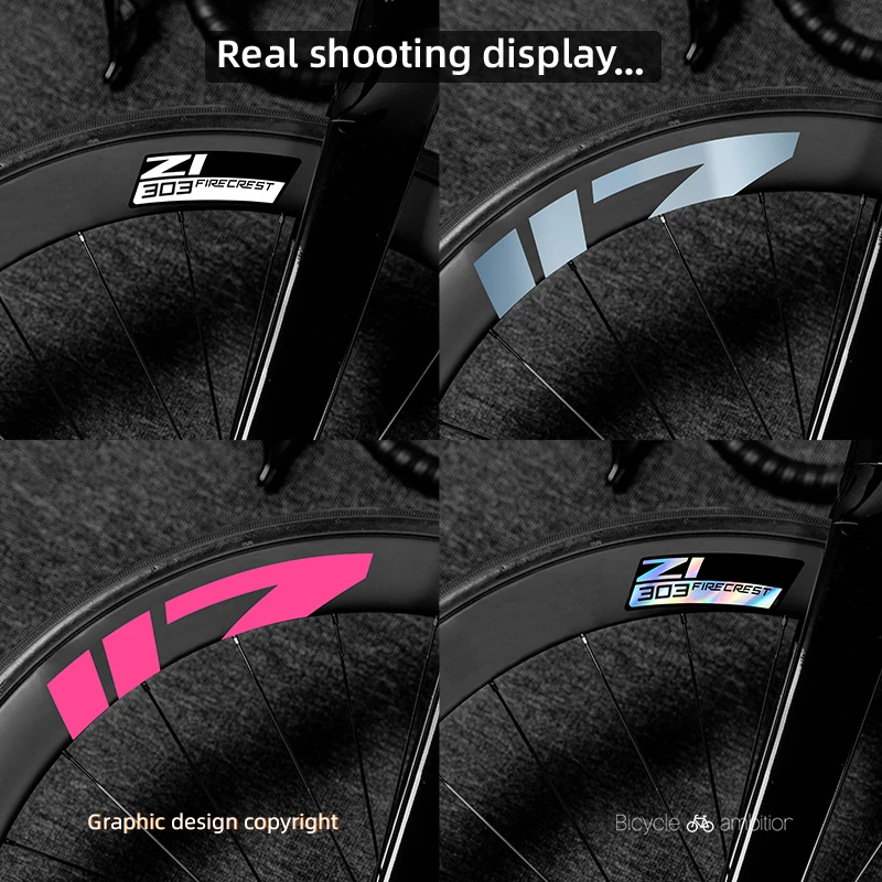 Para pegatinas de ruedas Zipp 303 2021, PVC, ajuste personalizado, accesorios de bicicleta, accesorios MTB, decorativos, sin residuos