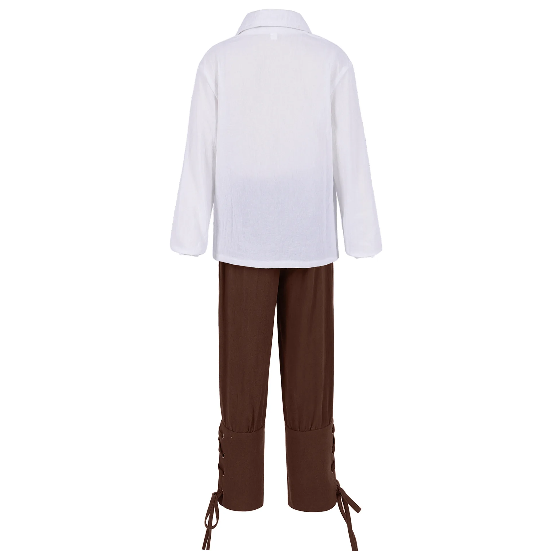 Boys Ren Faire Costume Medieval Pirate Suit Shirt Cropped Pants Children's Renaissance Halloween Scottish Jacobite view 4