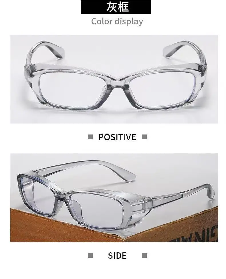 1pc Anti-fog Safety Glasses with Clear Lenses That Block Blue Light, Unisex with Side Wing Protection